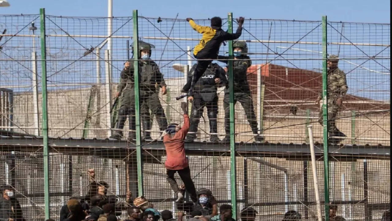 Melilla Migrant Rush