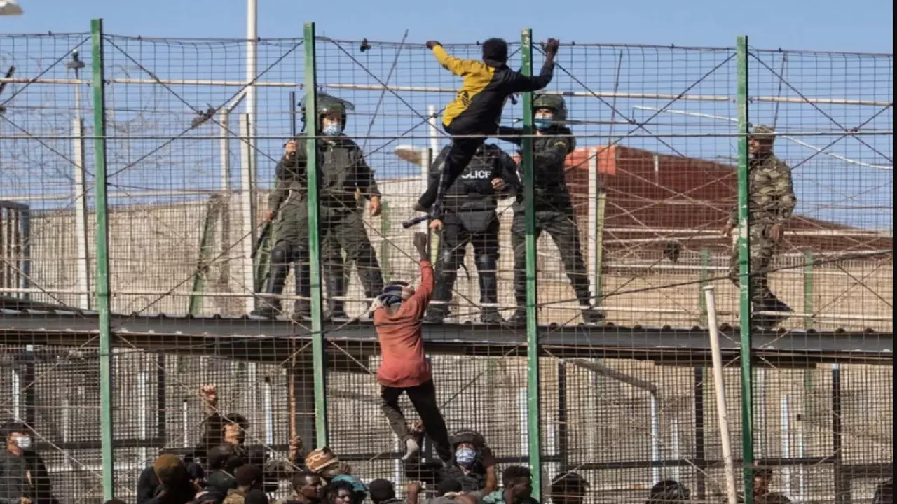 Melilla Migrant Rush