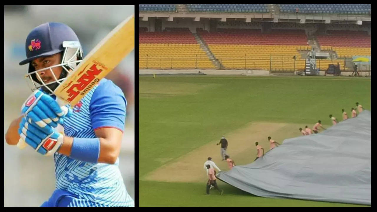 Netizens react as Mumbai's Prithvi Shaw assists groundsmen by pulling covers in Ranji Trophy final