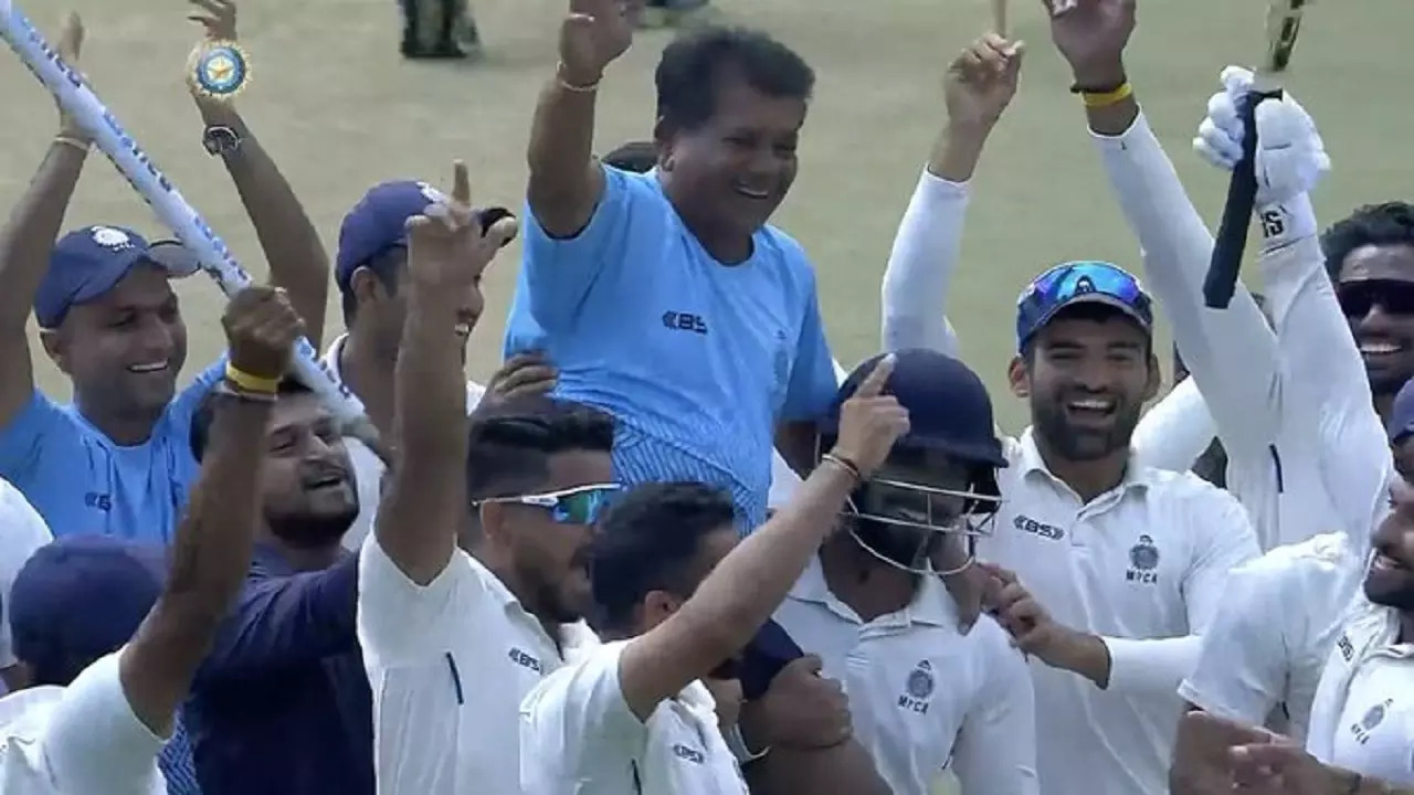 Madhya Pradesh defeated 41-time Ranji winners Mumbai at the M Chinnaswamy Stadium in Bengaluru under their coach and former Captain Chandrakant Pandit