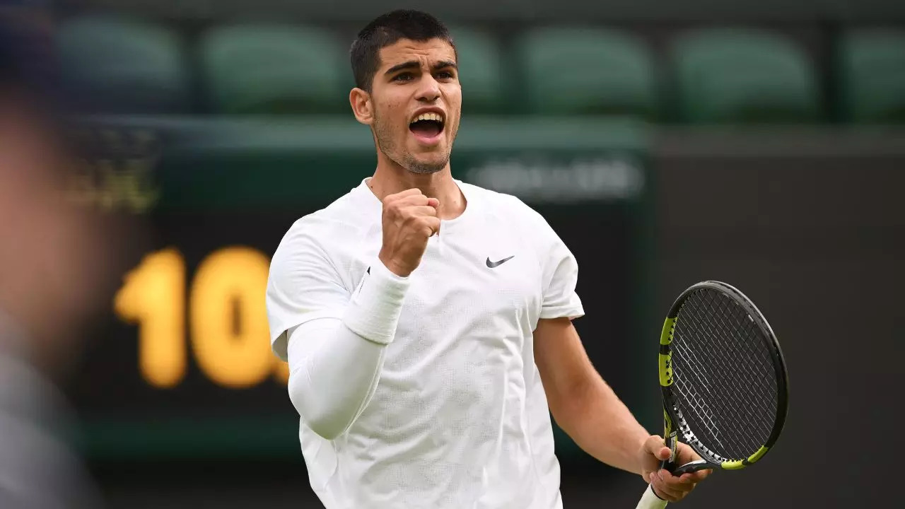 Alcaraz R128 win Court 1  Wimbledon