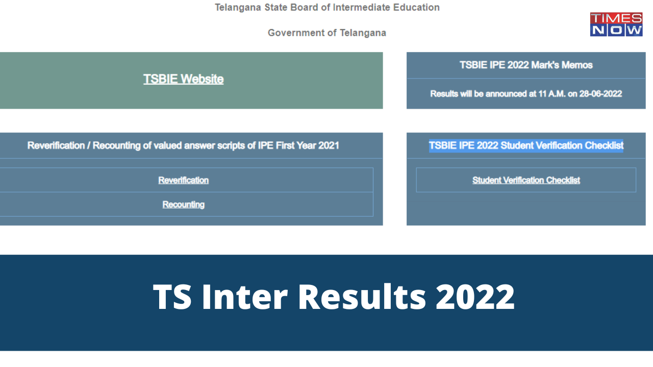 Manabadi Inter Results 2022 TS Telangana TS Intermediate Result 1st 2nd year today on tsbiecgggovin