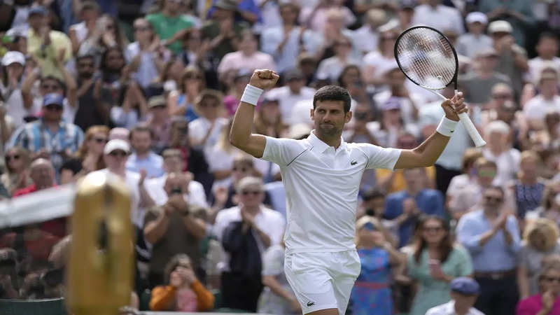 Defending champion Novak Djokovic reached the Wimbledon third round for the 16th time