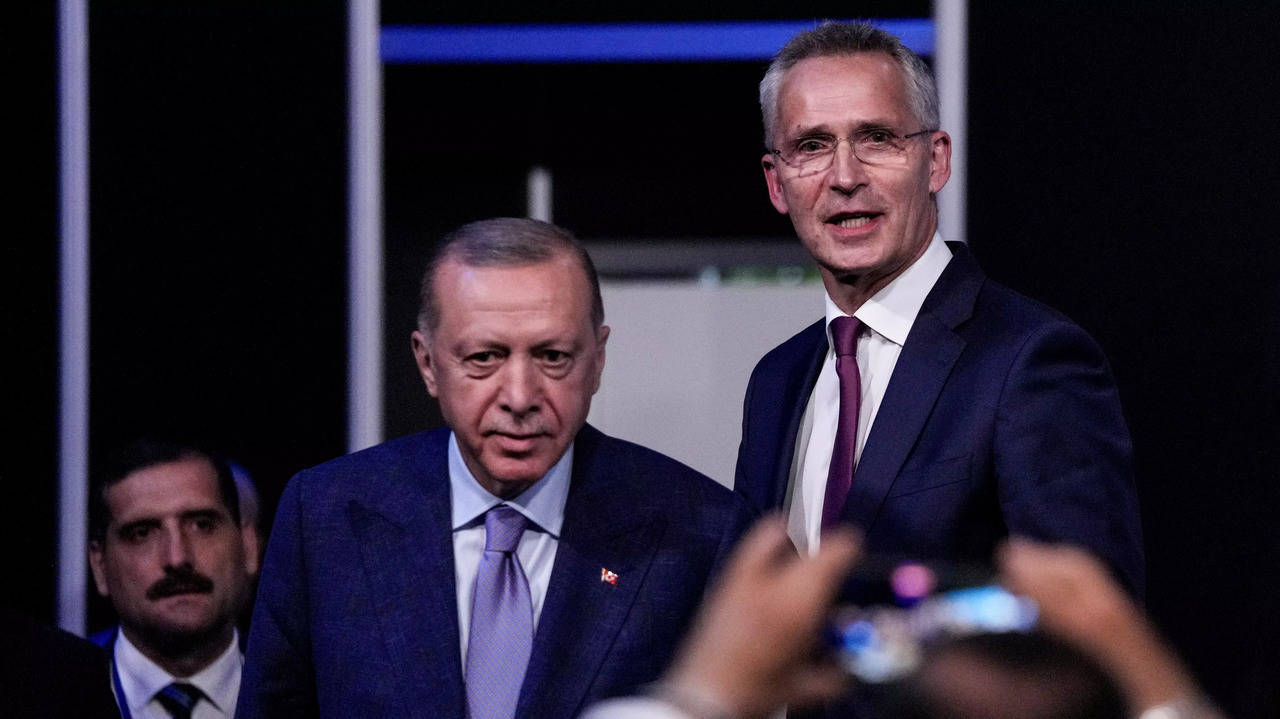 Turkish President Recep Tayyip Erdogan and NATO Secretary General Jens Stoltenberg