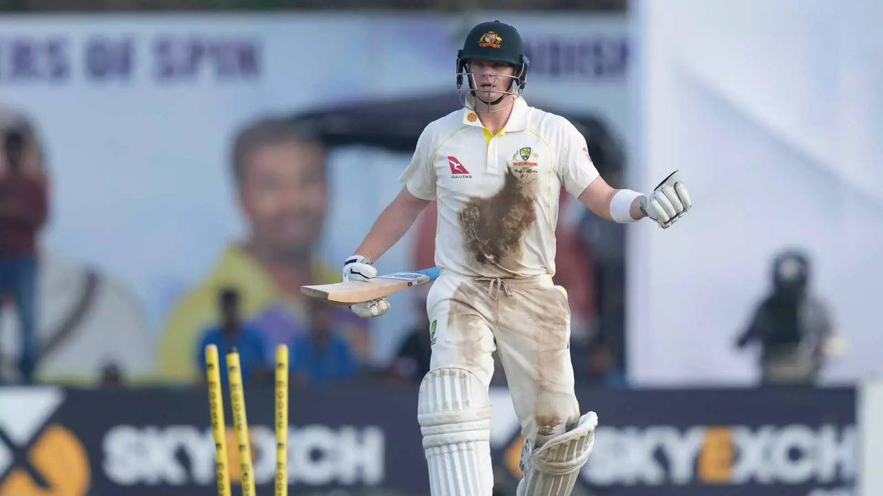 Steve Smith was run-out on Day 1 of the first Test against Sri Lanka