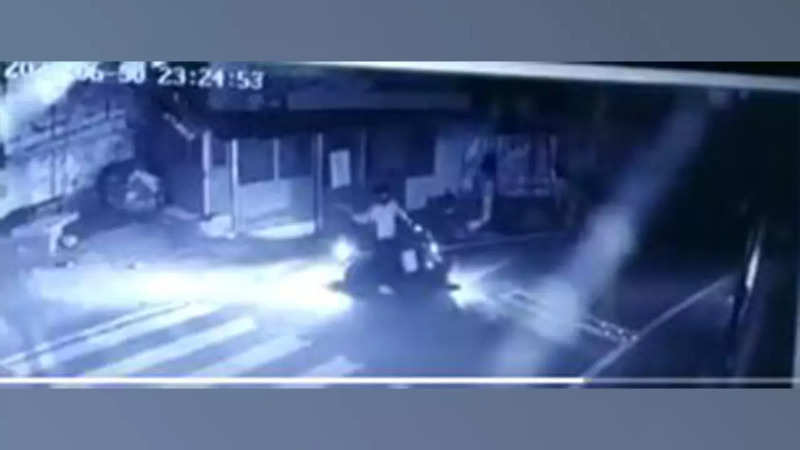 CCTV footage of the attack