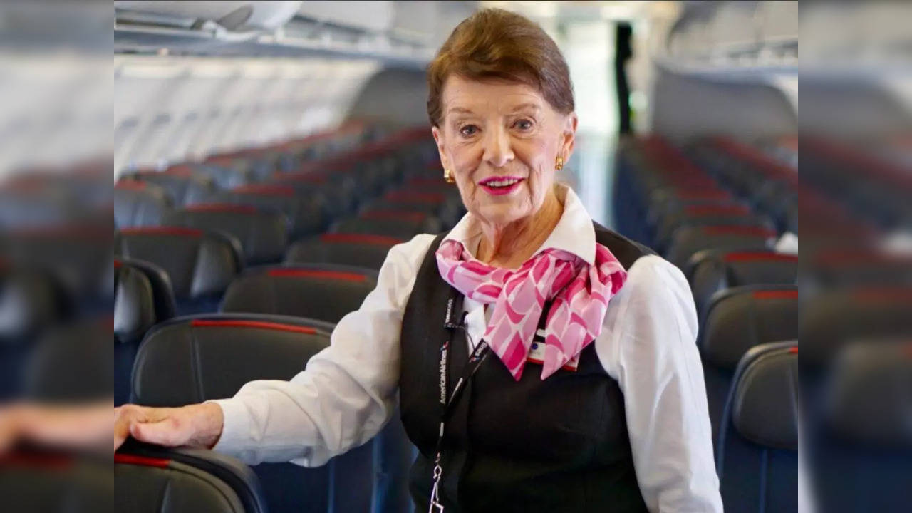 Bette Nash, 84, has been working as a flight attendant with the American Airlines for 65 years | Picture courtesy: Twitter