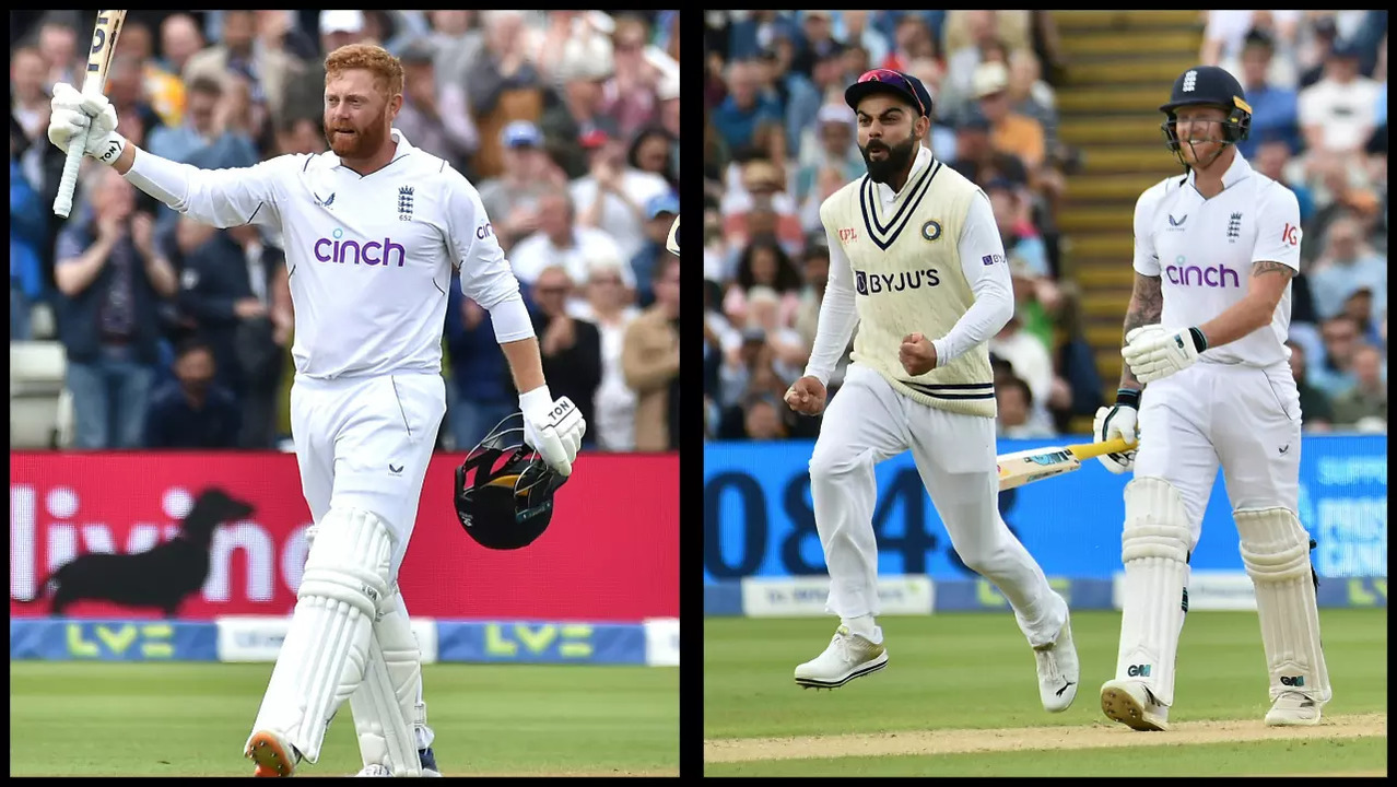 Following Bairstow's dismissal, an animated Kohli was seen celebrating the all-important wicket by giving the Englishman a flying kiss.