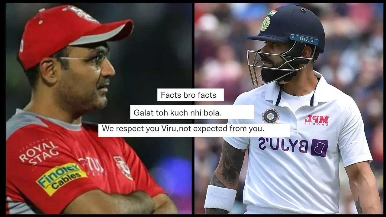 Virender Sehwag has come up with a tongue-in-cheek comment about Virat Kohli