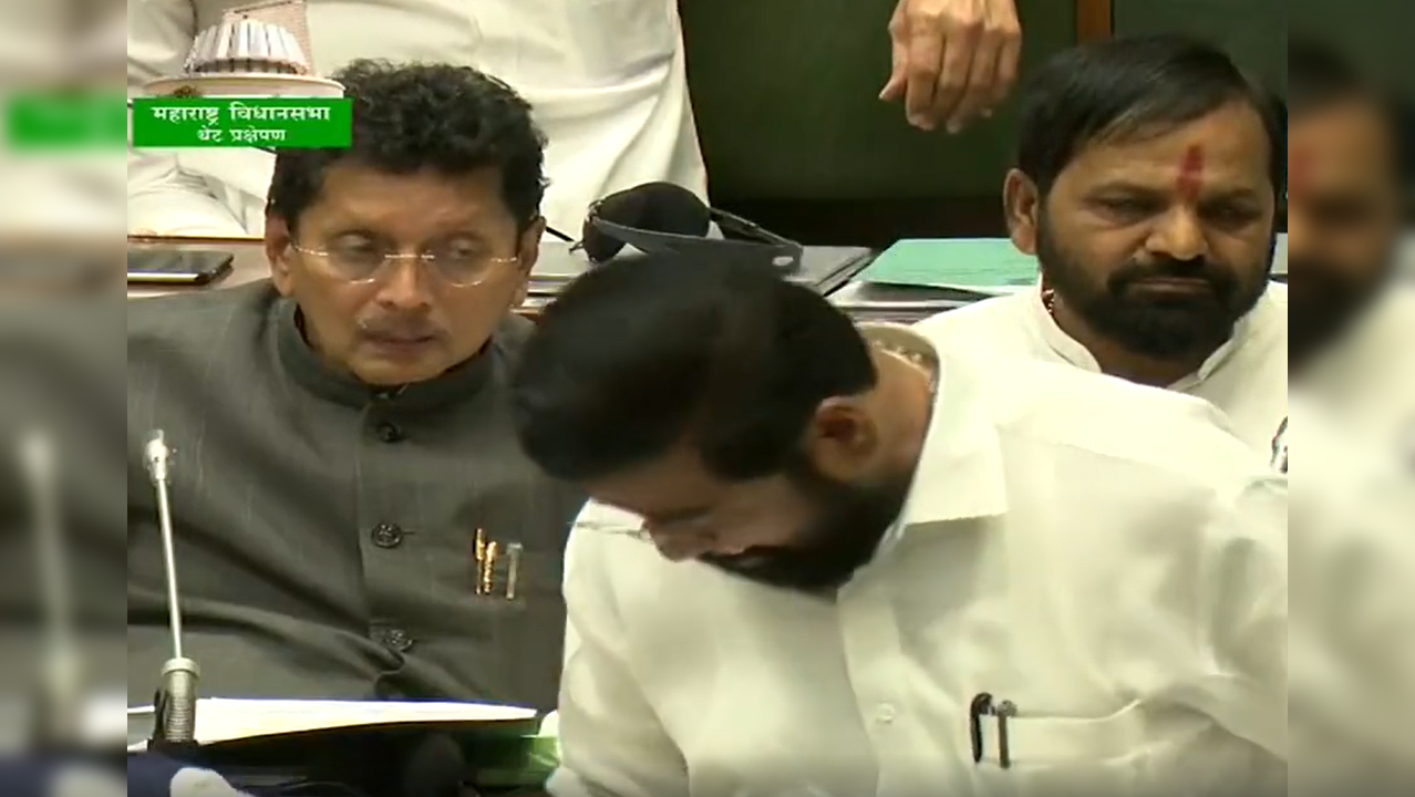 Eknath Shinde breaks down in the Maharashtra Assembly