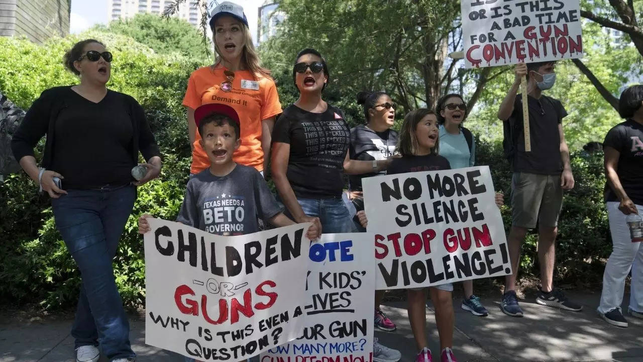 protests against gun violence USA 2022 AP image