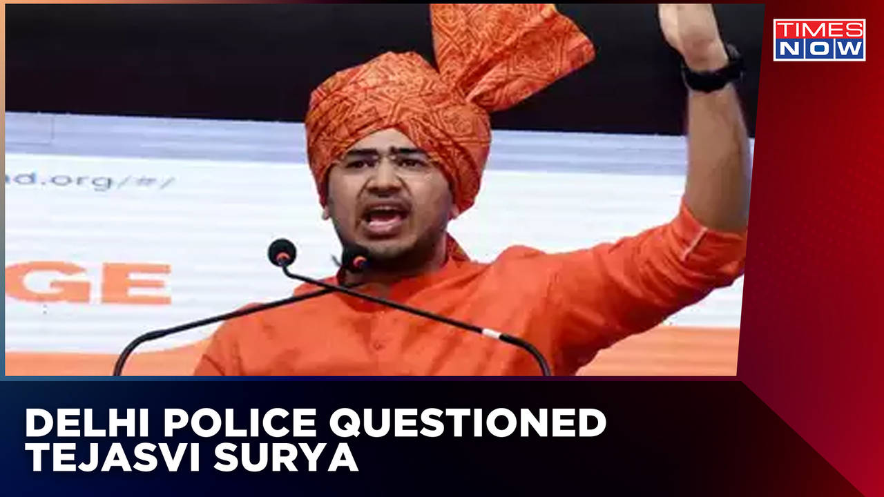 BJP MP Tejasvi Surya Quizzed By Cops Over Attack On Kejriwal House ...