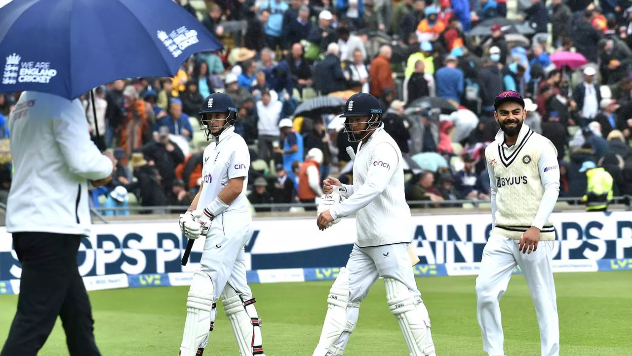 The Edgbaston Test has had a few rain-interruptions