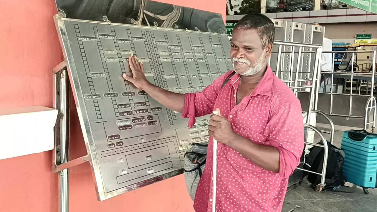 Braille maps installed at two railway stations in Chennai