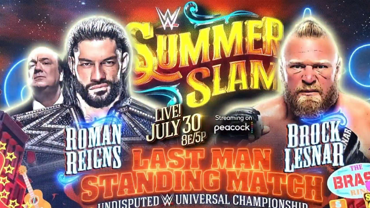 FULL MATCH — Reigns vs. Lesnar — Undisputed WWE Universal Title Last Man  Standing Match: SummerSlam 