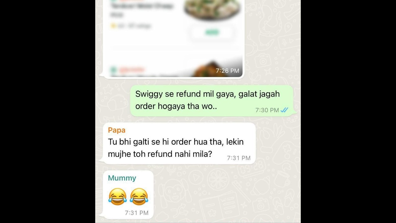 Desi dad roasts son after he puts wrong address while ordering food