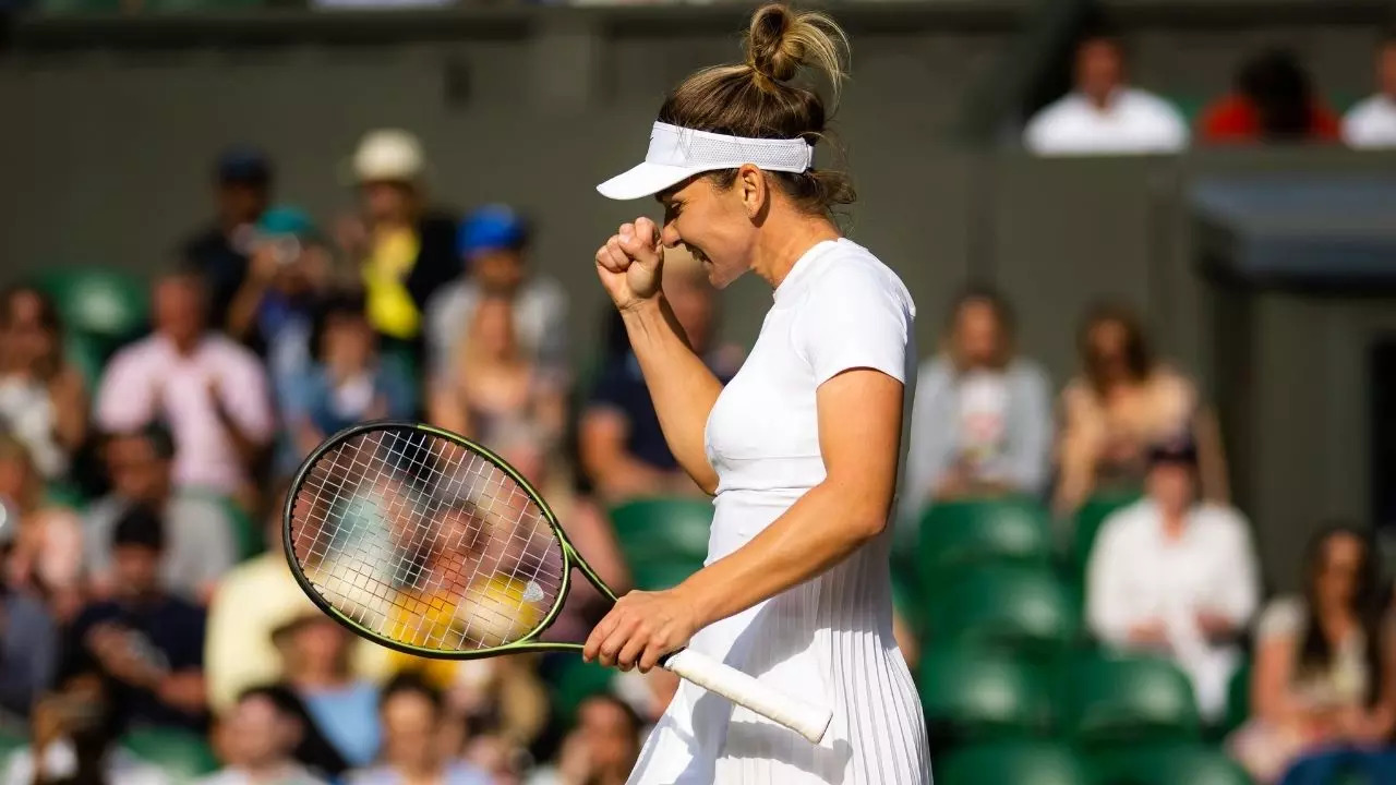 Halep QF win Wimbledon 2022