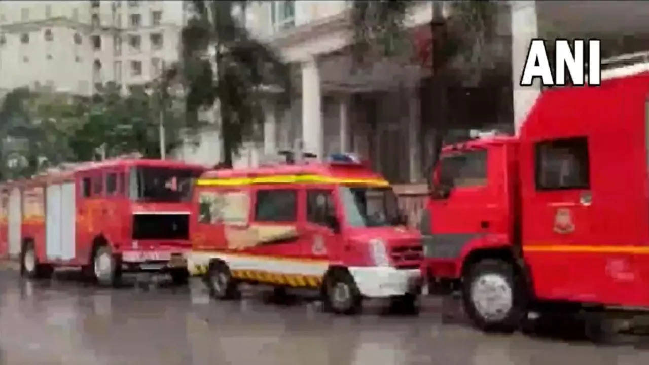 A level 2 fire broke out at a supermarket in Mumbai's Hiranandani Powai area