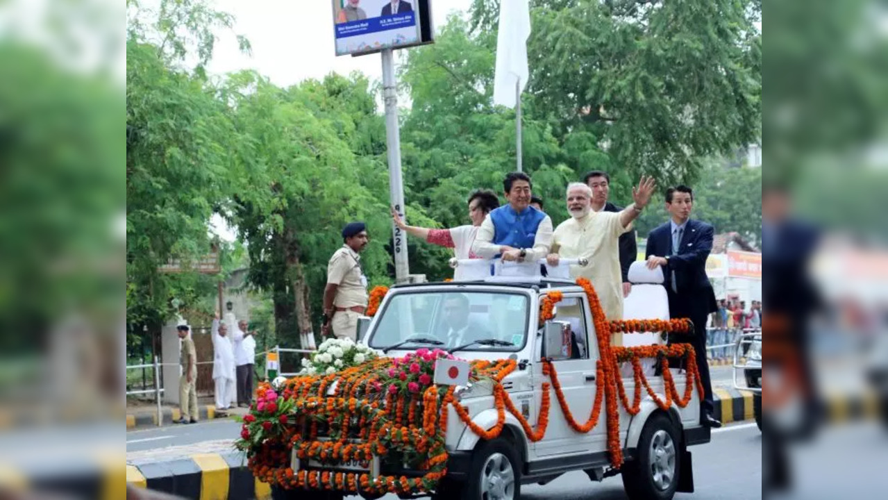 PM Narendra Modi with Shinzo Abe