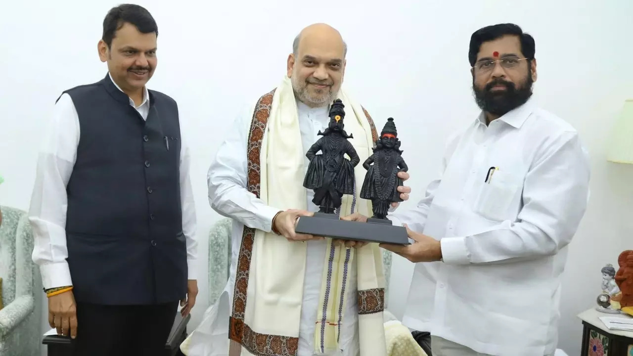 shinde fadnavis shah meeting ANI