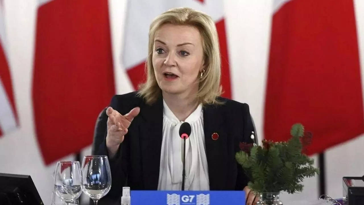 Liz Truss Foreign Sec UK AP image