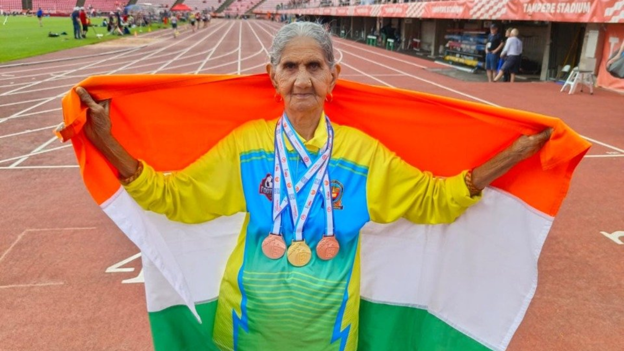 94yearold Bhagwani Devi wins gold medal at 2022 World Masters
