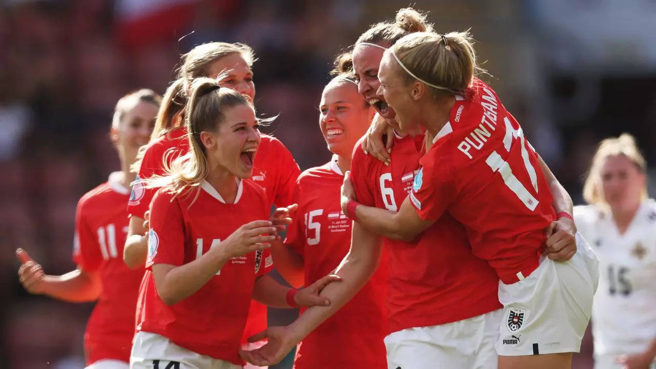 Womens EURO 2022 Austria win vs Northern Ireland