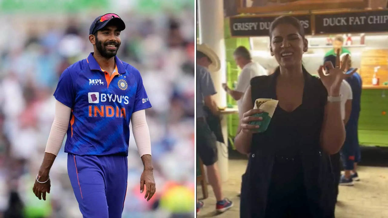 Jasprit Bumrah's wife Sanjana mocked England batters for their cheap dismissals at the Oval