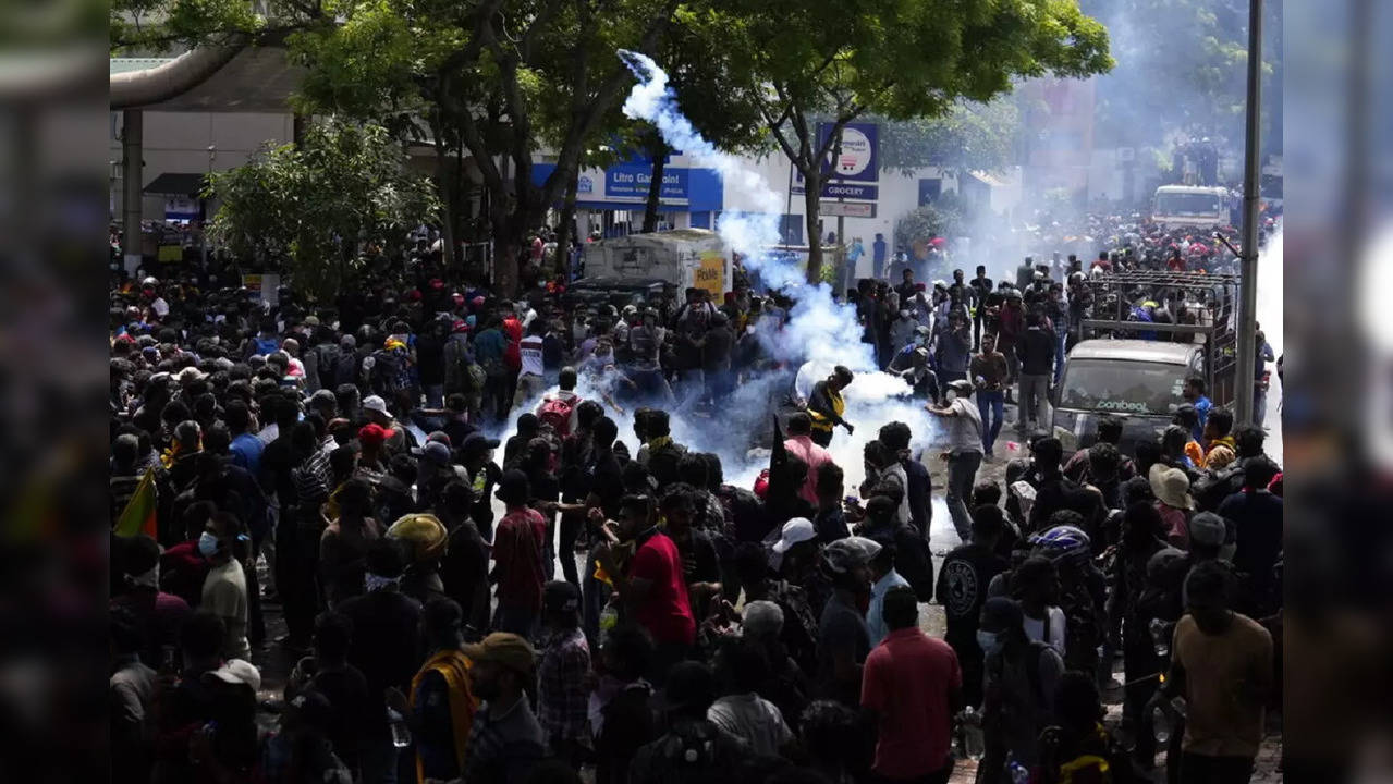 ​Tear gas fired at protesters