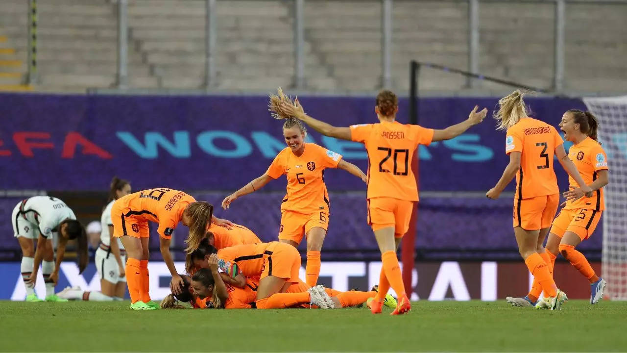 Women's EURO 2022 Netherlands win vs Portugal