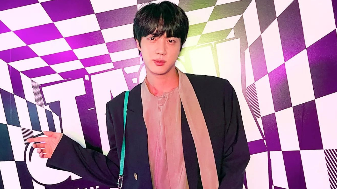 BTS' Jin sports swanky bag at J-Hope's party