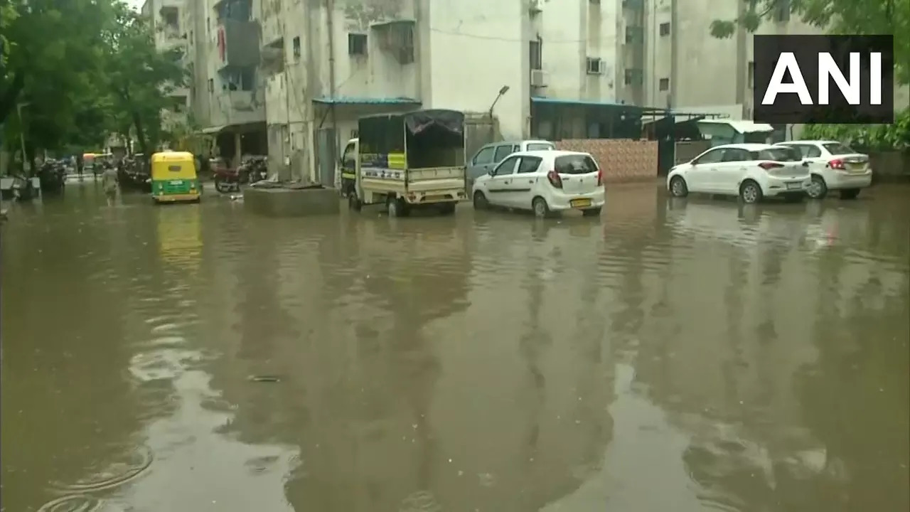 Parts of Ahmedabad faced waterlogging after rain lashed the city on Thursday