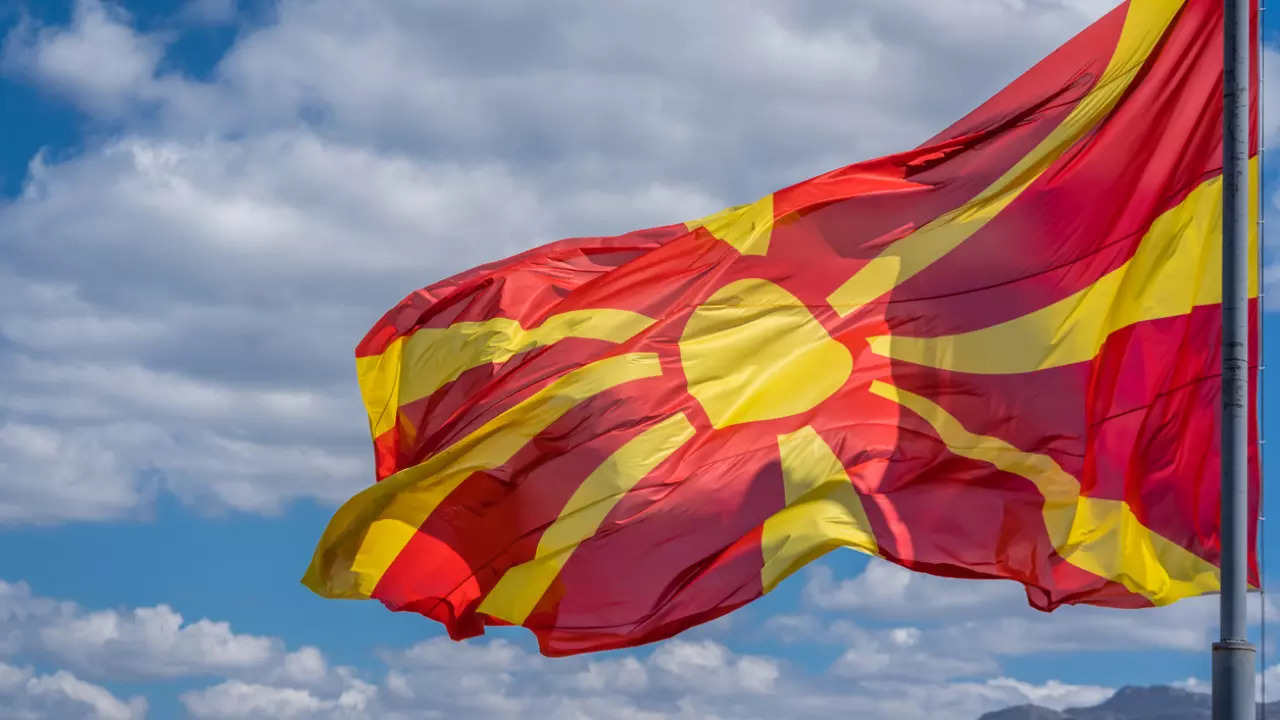 North Macedonia's national Flag