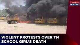 500 cops rush to Salem to control violent protests  Buses burnt cop cars vandalized  Times Now