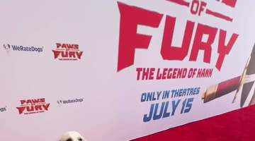 Paws of Fury: The Legend Of Hank' premiere had dogs walking red