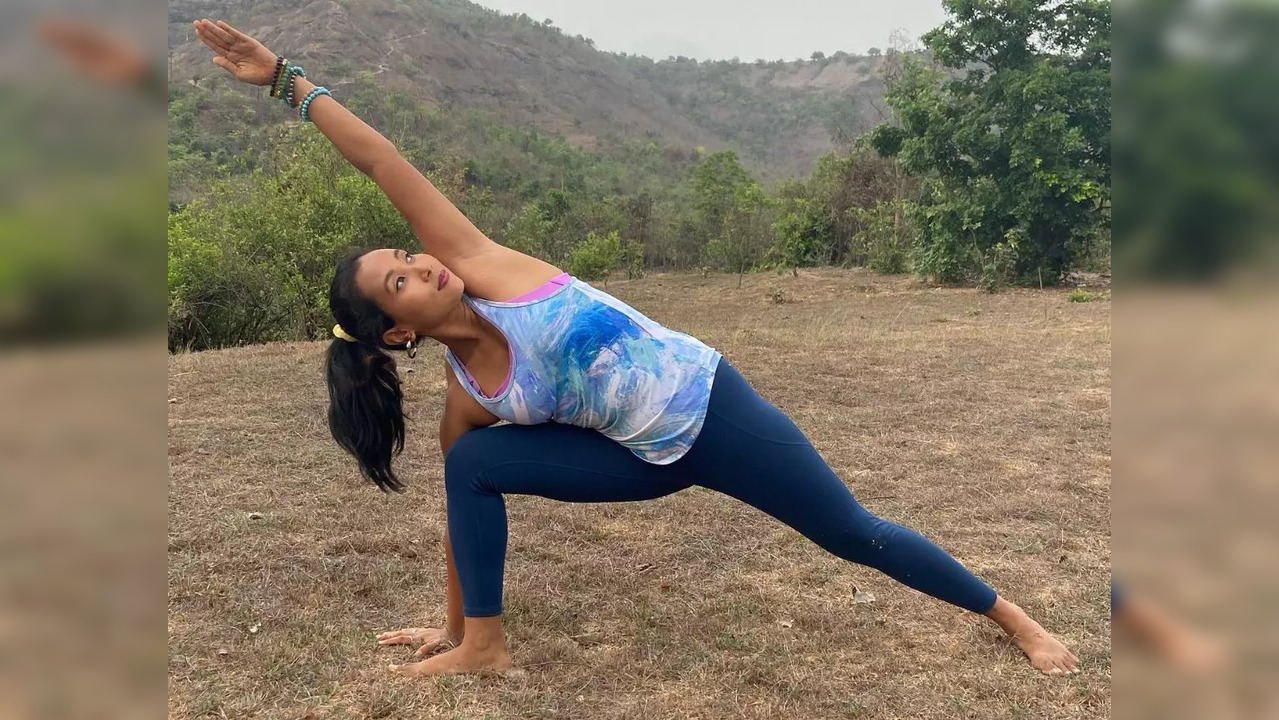 Ankita Konwar’s workout regime in Egypt – especially at the Karnak temple – consisted of the Vrikshasana and Natarajasana. (Photo credit: Ankita Konwar/Instagram)