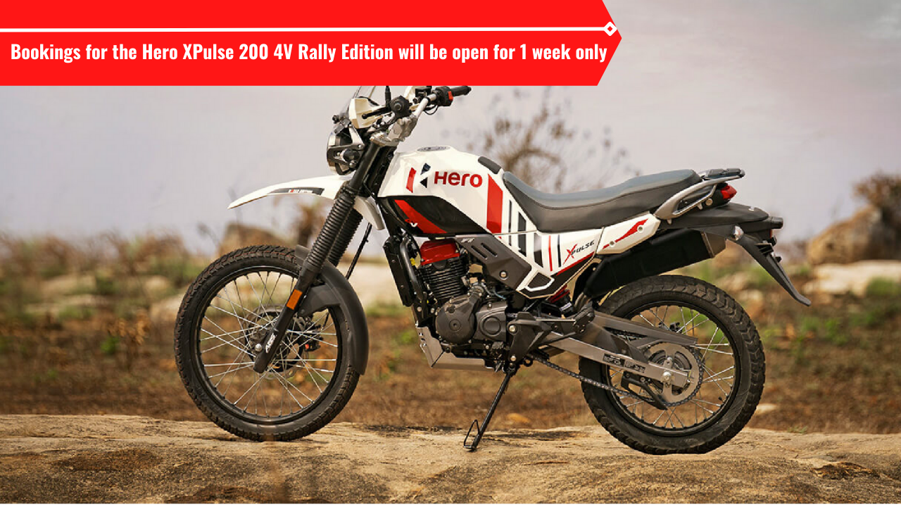 Hero XPulse 200 4V Rally Edition is limited production model