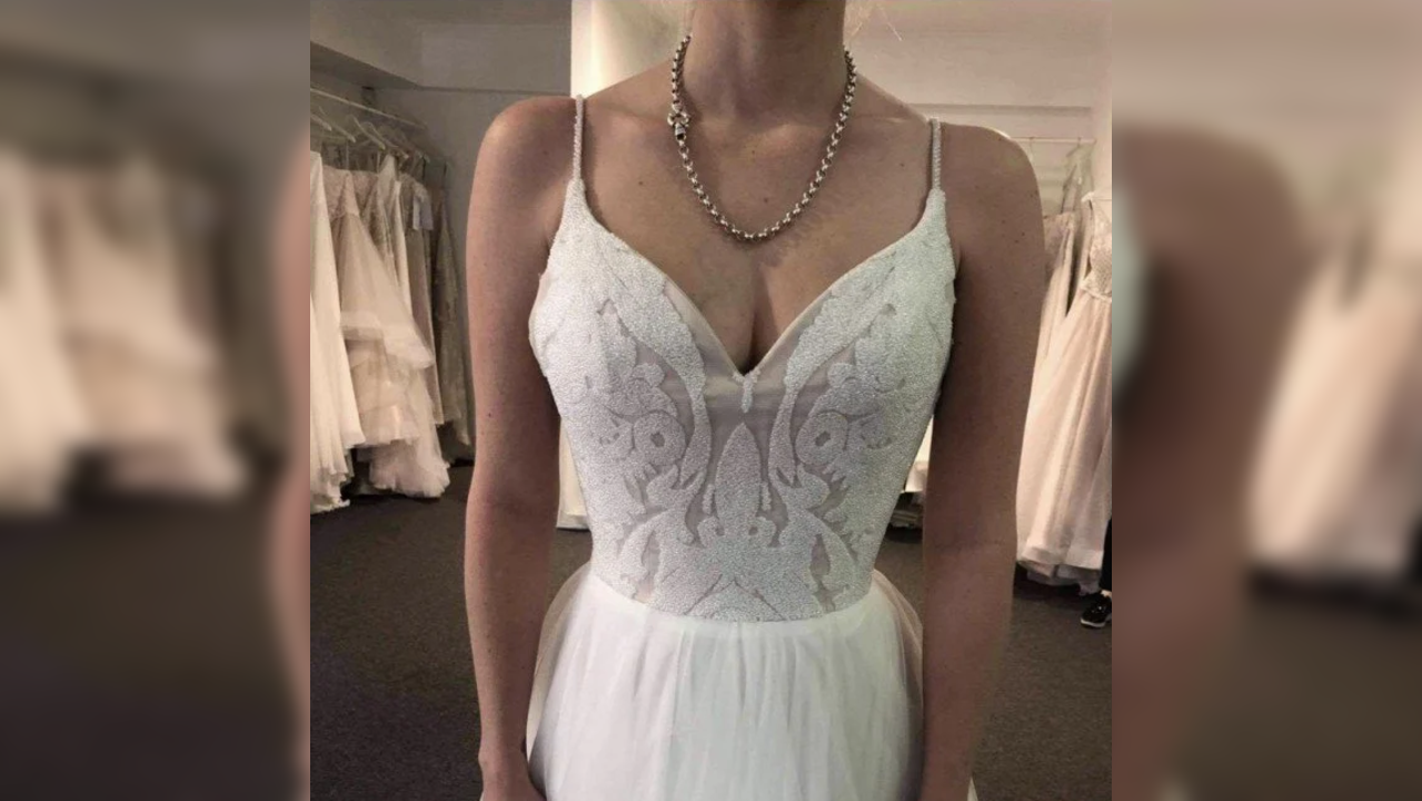 Wedding gown illusion