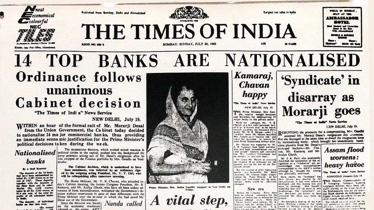 essay on nationalisation of banks in india