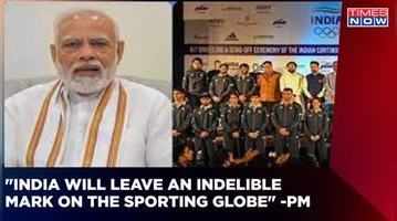 PM Narendra Modi interacts with the Indian team departing for the CWG 2022  Times Now