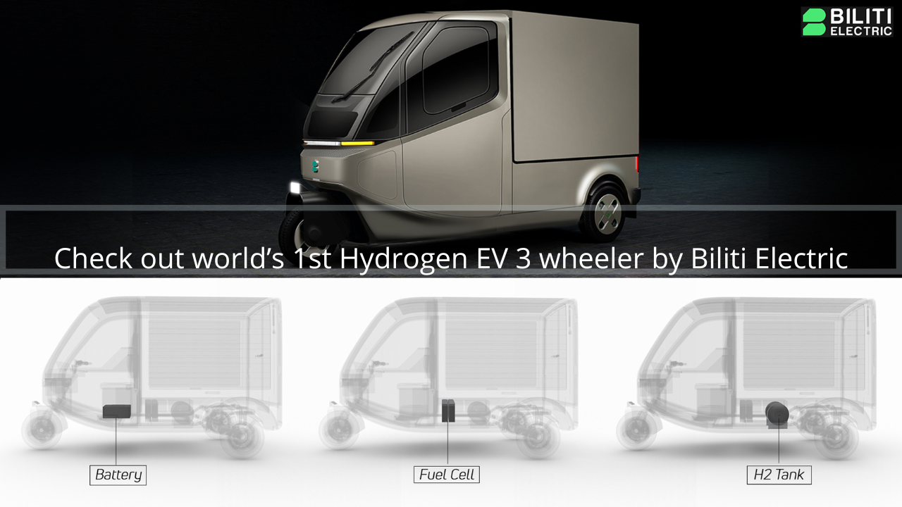 world’s 1st Hydrogen EV 3 wheeler by Biliti Electric