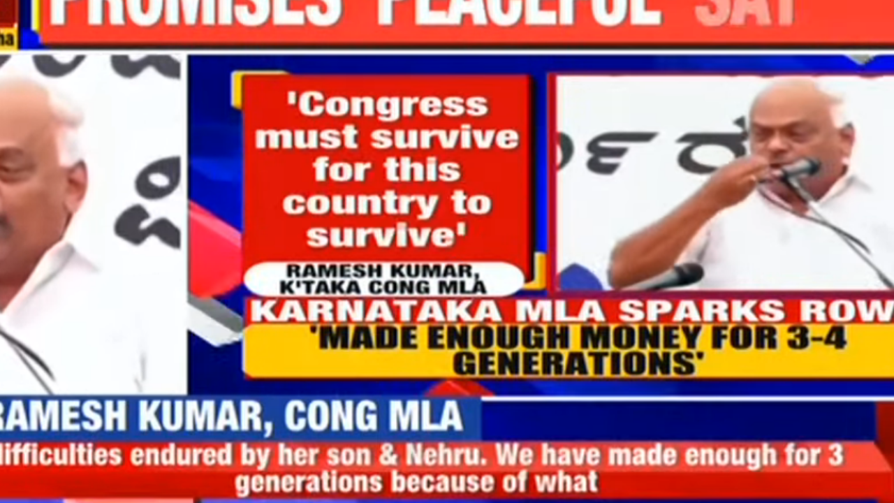 Karnataka Congress MLA KR Ramesh Kumar​