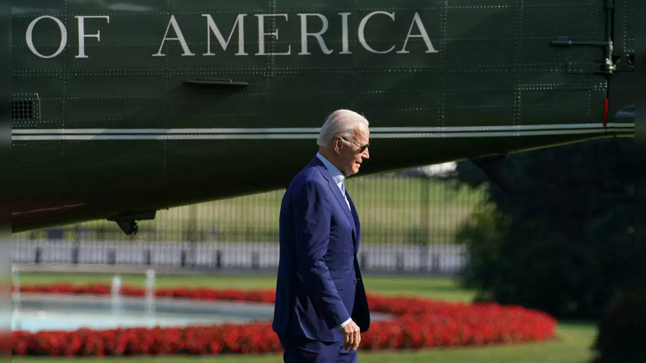 President Biden returtns to the White House in Washington