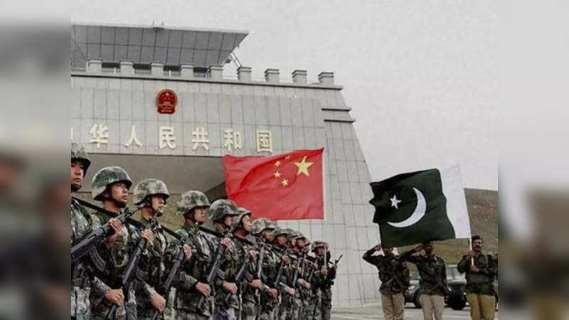 Chinese and Pakistan troops