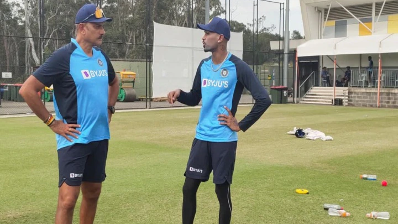 Hardik Pandya Ravi Shastri Insta