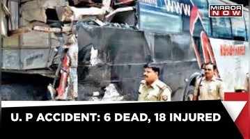 Uttar Pradesh Double-Decker Collides 6 Passengers Died  Latest News  Mirror Now News