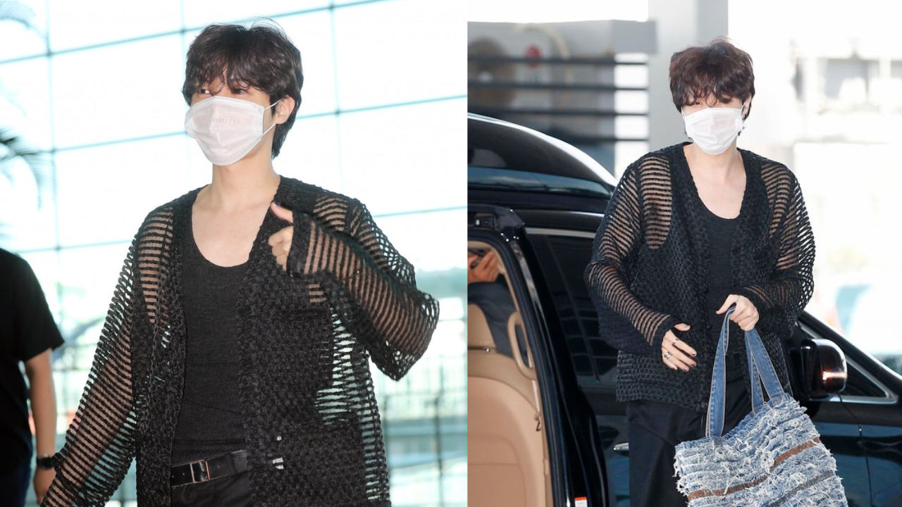 BTS J-Hope's airport OOTD