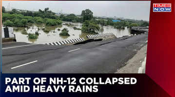 Bhopal part of Kaliasot bridge collapsed due to heavy rain on NH-12 Bhopal-Raisen road Hindi News