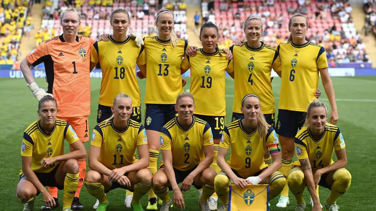 sweden women's euro team photo