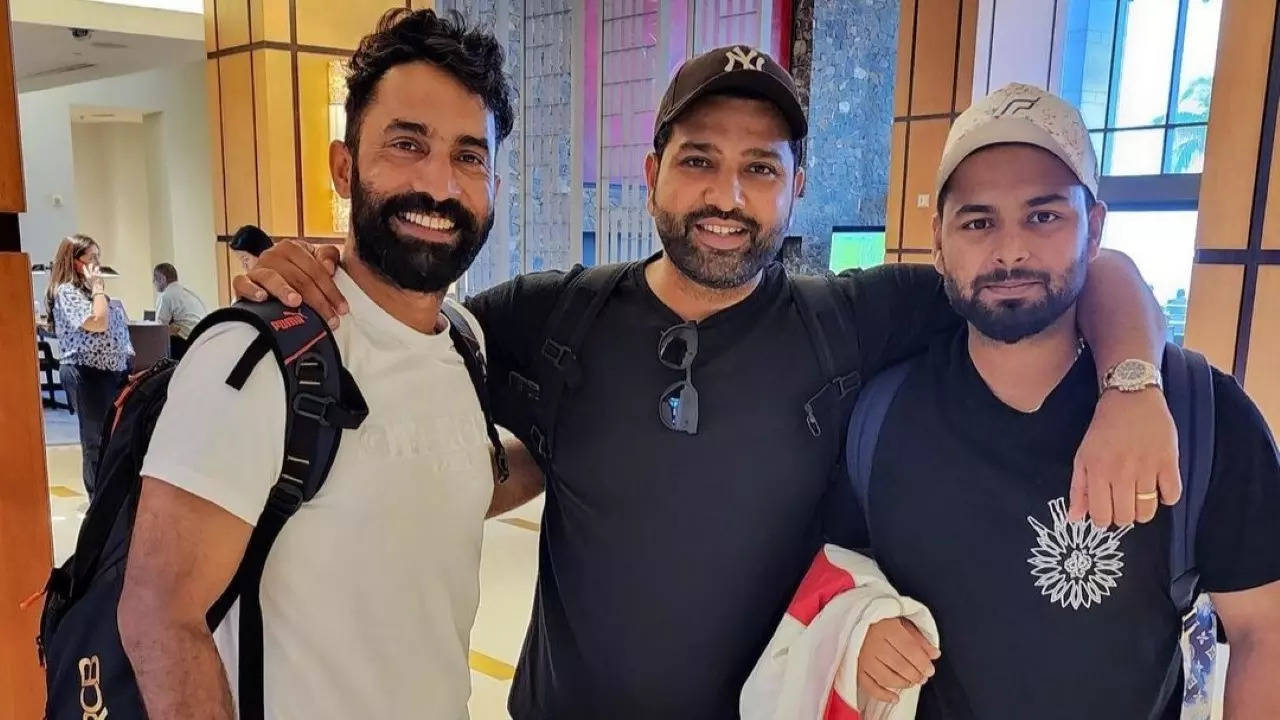 Rohit Sharma, Rishabh Pant and Dinesh Karthik